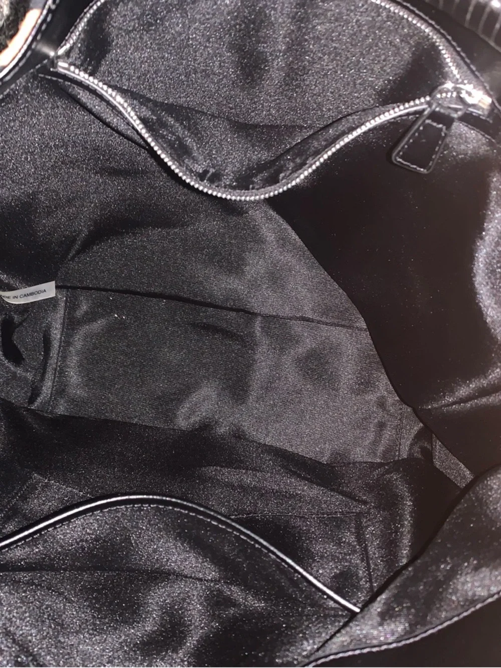 STAUD Perry Striped Woven Hobo Bag with Leather Straps - Picture 6 of 9